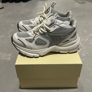 Axel Arigato White & Silver Marathon Runner Sneakers